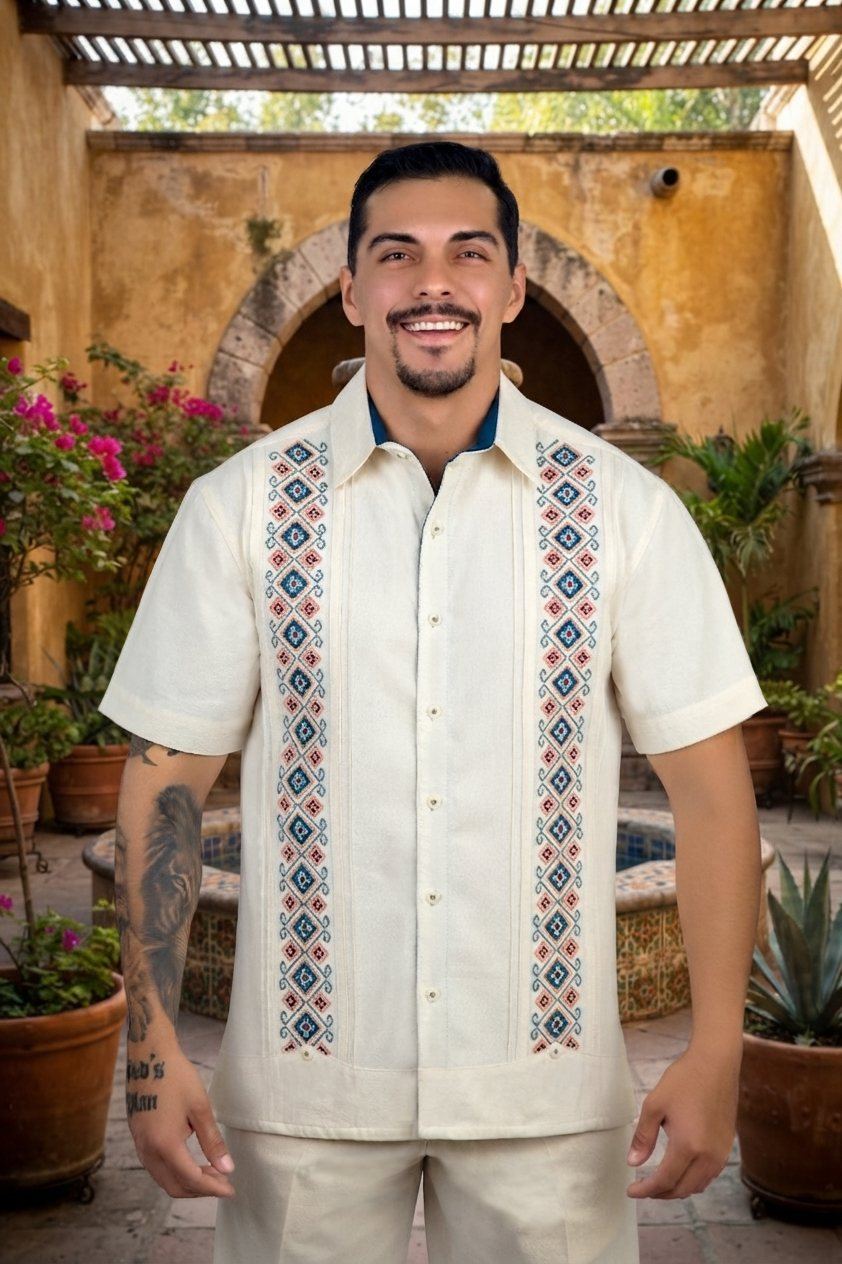 Camisa de manta Yessica Basulto en hacienda mexicana